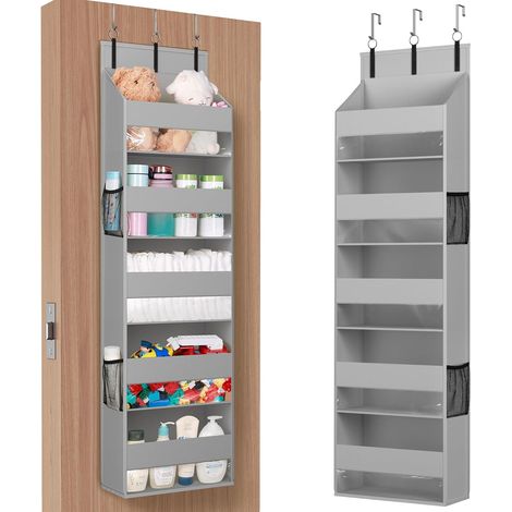 1 Türhänger, 5 Ablagen, Vliesstoff, 4 Seitentaschen, 20 Kg Tragkraft, Für Schlafzimmer, Badezimmer