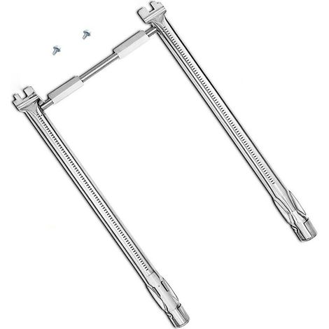 2 Brenner + 1 Verbindungsrohr, Edelstahl 304, 45,7 Cm, Ersatzteile Für Weber Spirit I/ii E210 S210 E220 S220 Frontbediengrills