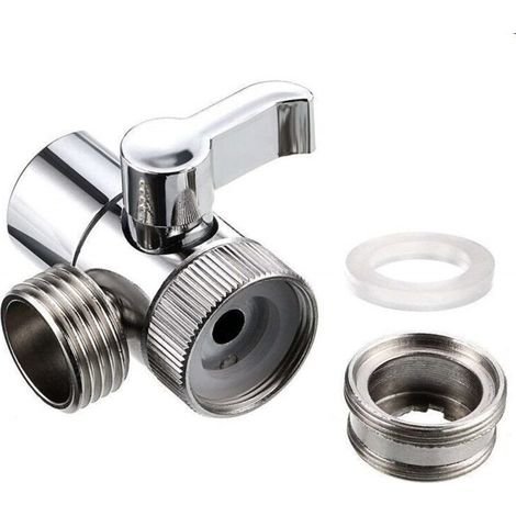Umstellventil Für Küchen- Und Badezimmerwaschbeckenarmaturen Mit Strahlregler Und Außengewindeadapter Für 1/2"-rohranschluss Zur Wasserumleitung