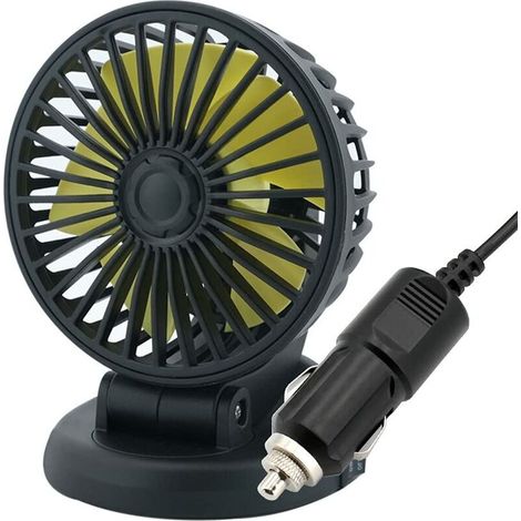 Batteriebetriebener Ventilator, 12-v-mini-zigarettenanzünder-ventilator, Clip-ventilator Für Auto, Armaturenbrett, Schreibtisch, Saugnapf