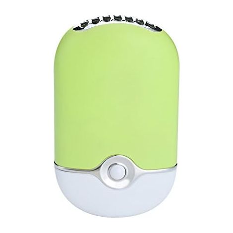 Mini-tischventilator Mit Integriertem Lithium-ionen-akku, Usb-aufladbar, Modell F015, Grün