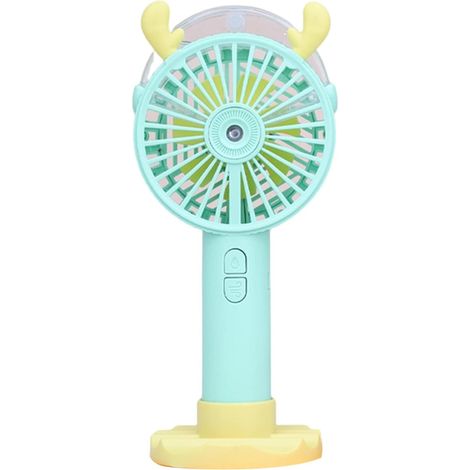 Tragbarer Sprühventilator – Kleiner, Tragbarer Ventilator Mit Ständer, Usb-ladefunktion, Drei Geschwindigkeitsstufen Und Luftbefeuchtungsfunktion