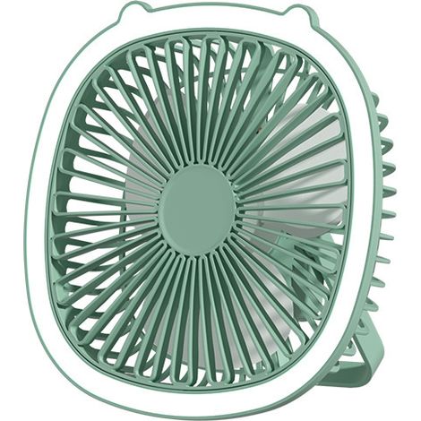 Kleiner Grüner Usb-ventilator Mit 3 Geschwindigkeitsstufen, Vielseitiger Mini-tischventilator Mit Ständer – Ideal Für Zuhause, Büro Und Den Außenbereich