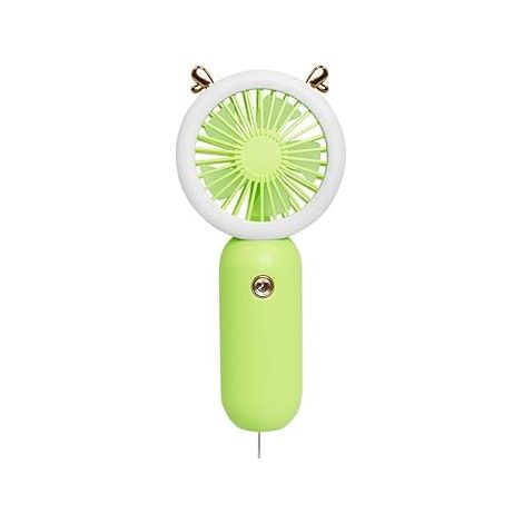 Mini-tragbarer Ventilator (grün), Betrieben Mit Einem 500-mah-usb-akku, Mit 3 Geschwindigkeitsstufen, Ideal Für Reisen, Unterwegs Usw.