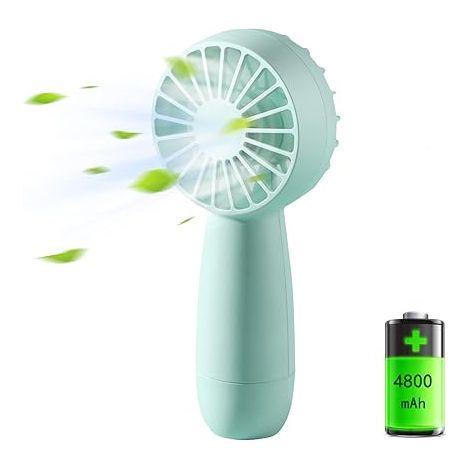 Tragbarer Ventilator, Mini-usb-wiederaufladbarer Taschenventilator Mit 3 Geschwindigkeitsstufen, Kleiner, Leistungsstarker, Batteriebetriebener Tischventilator Für Den Heimgebrauch.