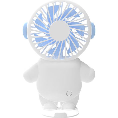 Mini-usb-ventilator Mit 1200-mah-akku, Tragbarer Ventilator Mit Abnehmbarem Standfuß, 3-stufiger Tischventilator Fürs Büro