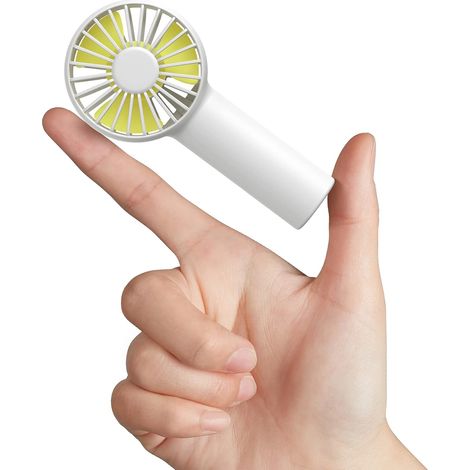 Mini-ventilator Mit Akku (2000 Mah), Usb-anschluss, 3 Geschwindigkeitsstufen, Verbesserter Luftstrom