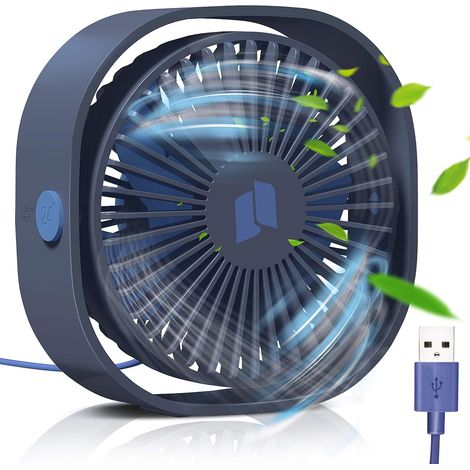 Usb-ventilator, Mini-ventilator, Leiser Ventilator, Tragbarer Und Geräuscharmer Usb-ventilator, 3 Einstellbare Geschwindigkeiten, Usb-ventilator Für Camping