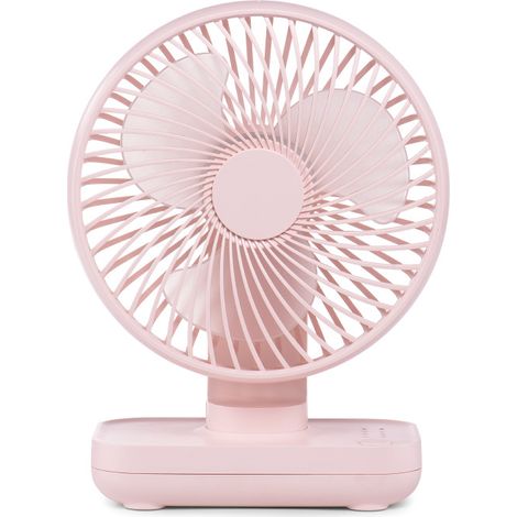 Leiser Tischventilator, Kleiner Usb-ventilator, 4 Geschwindigkeitsstufen, 90° Verstellbar, Kabellos – Leicht Zu Reinigen – Ideal Für Zuhause Und Büro