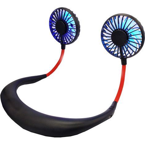 Freihändiger Nackenventilator, Mini-usb-ventilator Mit Akku, Tragbarer Nackenventilator, Tischventilator, Halsventilator Mit Zwei