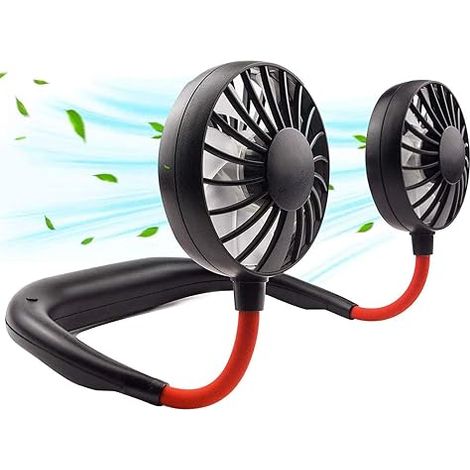 Tragbarer Nackenventilator, Mini-usb-wiederaufladbarer Gesichts- Und Kopfventilator, Kleiner Nackenventilator, Ideal Für Den Sommer, Für Den Innenbereich