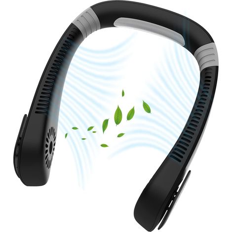 Tragbarer Nackenventilator Für Sport, Mit 4000 Mah Akku Und Ohne Rotorblätter, Ideal Für Reisen, Wandern Und Sport.