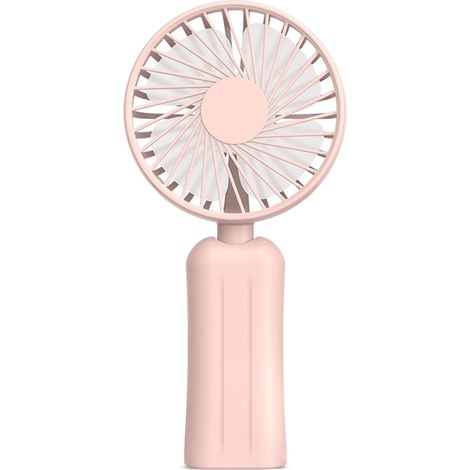 Mini-tragbarer Rosa Ventilator Mit Wiederaufladbarem Usb-akku, 3 Geschwindigkeitsstufen, Faltbar, Ideal Für Zuhause, Büro Und Reisen.