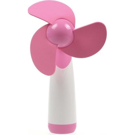 Tragbarer, Pinkfarbener Mini-taschenventilator, Betrieb Mit Aa-batterien (nicht Im Lieferumfang Enthalten), Extrem Leise, Ideal Für Zuhause Und Büro