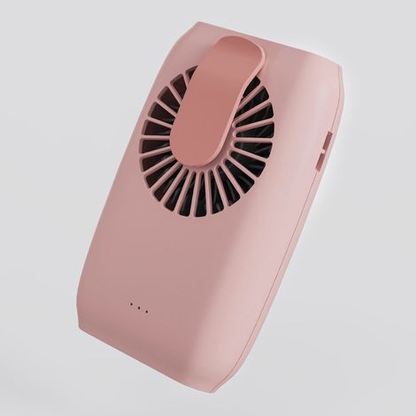 Mini-ventilator (rosa), Tragbarer Ventilator, Stilvoll Und Ästhetisch Ansprechend, Geeignet Für Sportliche Aktivitäten Im Freien
