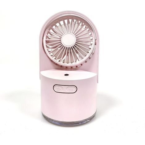 Leiser, Kleiner Rosa Ventilator, Usb-aufladbar, Tragbar, Ideal Für Den Einsatz Im Schlafzimmer, Büro Oder Drinnen/draußen.