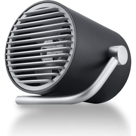 Kleiner, Ultraleiser Usb-ventilator – Mini-tischventilator Mit Turbo-wind-technologie (schwarz)