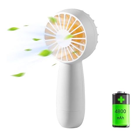 Weißer Tragbarer Mini-usb-ventilator Mit 3 Geschwindigkeitsstufen Und 3 Wiederaufladbaren Geschwindigkeiten, Kleiner, Leistungsstarker, Batteriebetriebener Tischventilator Für Den Kleinen Raum.