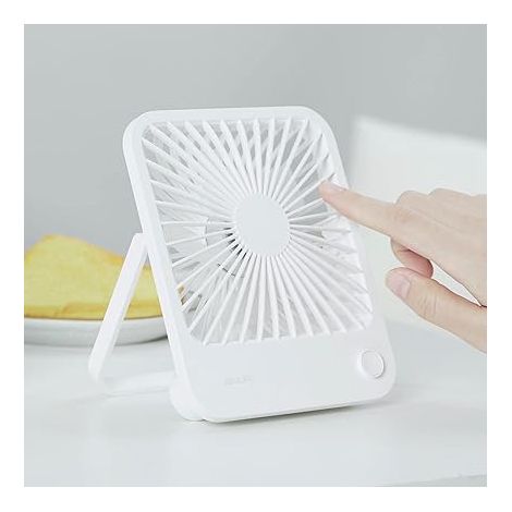 Weißer Tischventilator, Kleiner, Leiser Usb-ventilator, Mini-wiederaufladbarer Tragbarer Ventilator, Faltbarer Und Neigbarer Persönlicher Ventilator