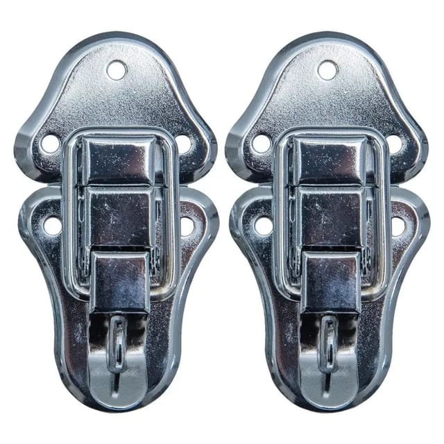 HMF 14986-09 Spannverschluss mit Schlossöse 2 Stück 50 x 95 mm Silber Verzinkt