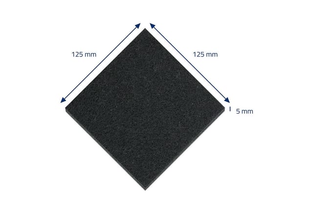 HMF 3789-125MM-S10 Aktivkohlefilter für Komposteimer und Katzenklo 10 Stück 125 mm