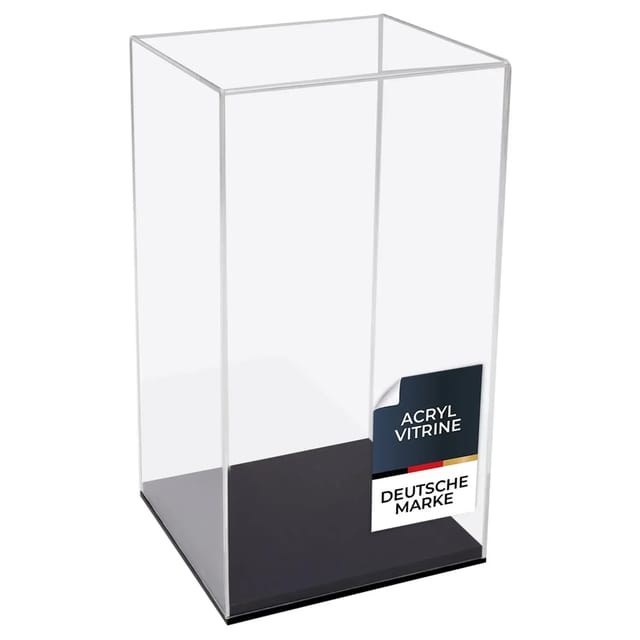 HMF 46812 Acryl Vitrine Schaukasten für Modellautos Figuren 20 x 20 x 38 cm Transparent