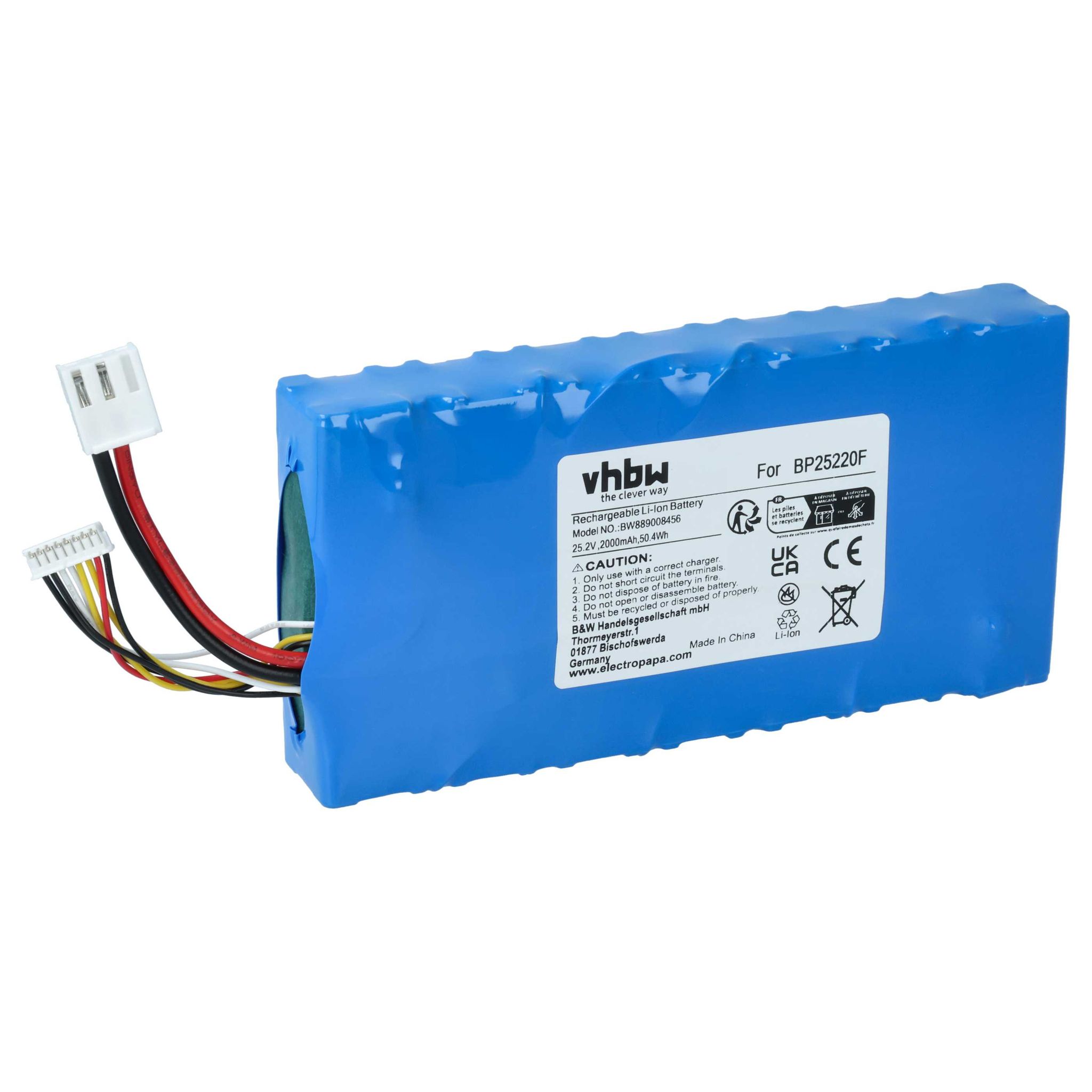 Vhbw Akku Kompatibel Mit Midea Vss1800 Staubsauger (2000 Mah, 25,2 V, Li-ion)