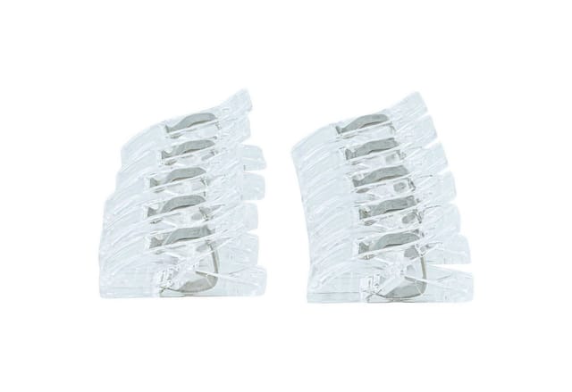 Vhbw 20x Wonderclips Mit Abstandsmarkierungen, Transparent