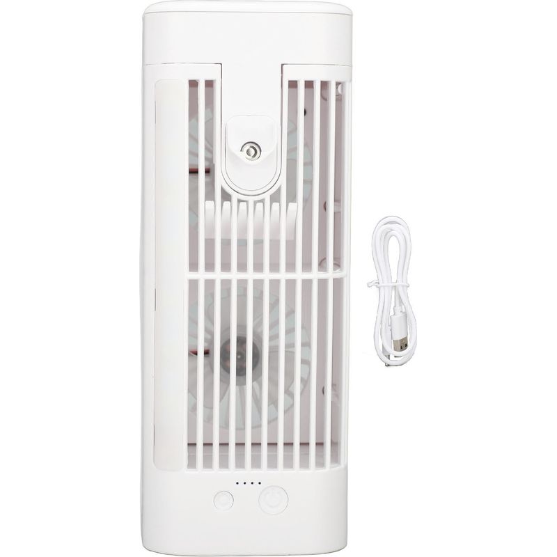 Tragbare Klimaanlage Mit Usb-stromversorgung, Geringem Gewicht, Zwei 3-stufigen Ventilatoren, Mini-kühlschrank, Großem 120-ml-wassertank.