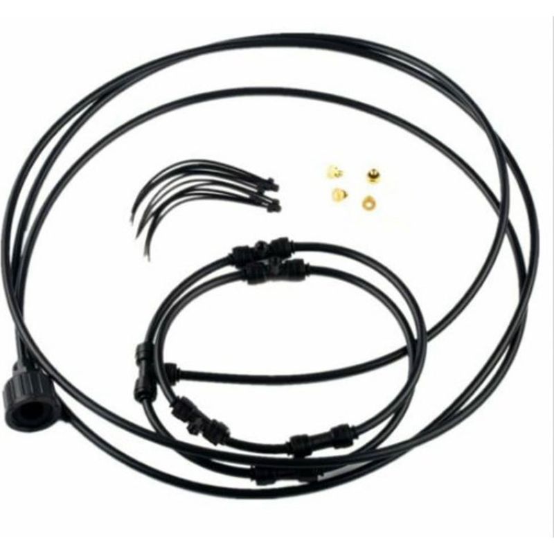Ventilatorunterstütztes Nebelsystem, Nebelsystem Für Den Außenbereich Mit Kühlring Und Luftbefeuchter Für Zuhause, Terrasse, Restaurant, 30 Cm (12 Zoll)
