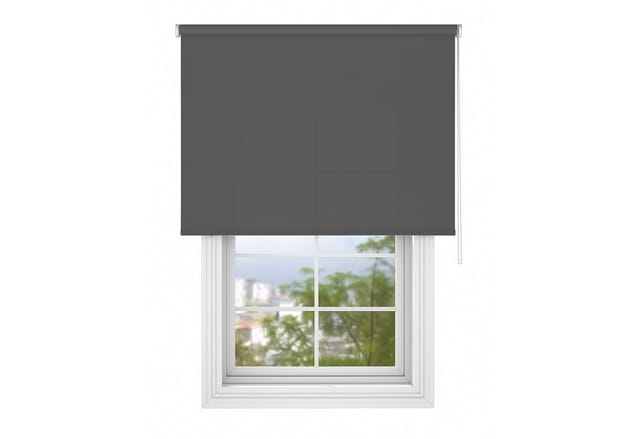 Deco-Raum Tageslicht-Rollo Bohren Basic GL 40 cm x 150 cm Dunkelgrau