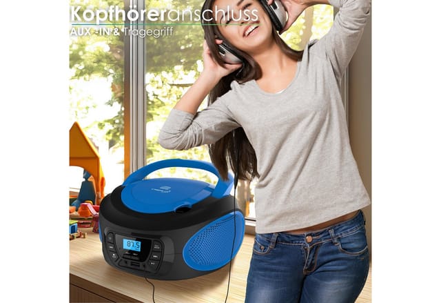 Cyberlux CL-610 CD-Player Tragbar CD/MP3/USB Radio Blau