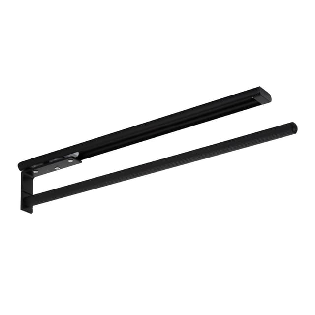 SOTECH Aluminium Handtuchhalter TED 1 Armig 450 bis 730 mm Ausziehbar Schwarz Matt