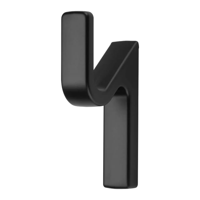 SOTECH Garderobenhaken ANGOLO Höhe 76 mm x Breite 14 mm Schwarz Matt Aus Zinkdruckguss
