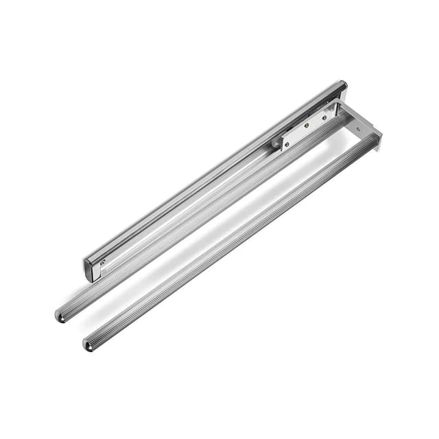 SOTECH Aluminium Handtuchhalter TED 2 Armig 450 bis 730 mm Ausziehbar Drehbar Chrom Poliert