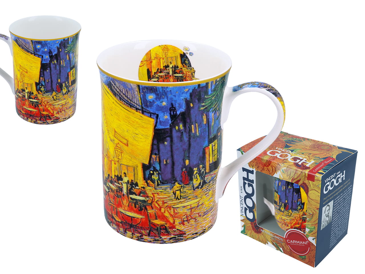 Carmani, Klassischer Van-gogh-becher/caféterrasse Bei Nacht