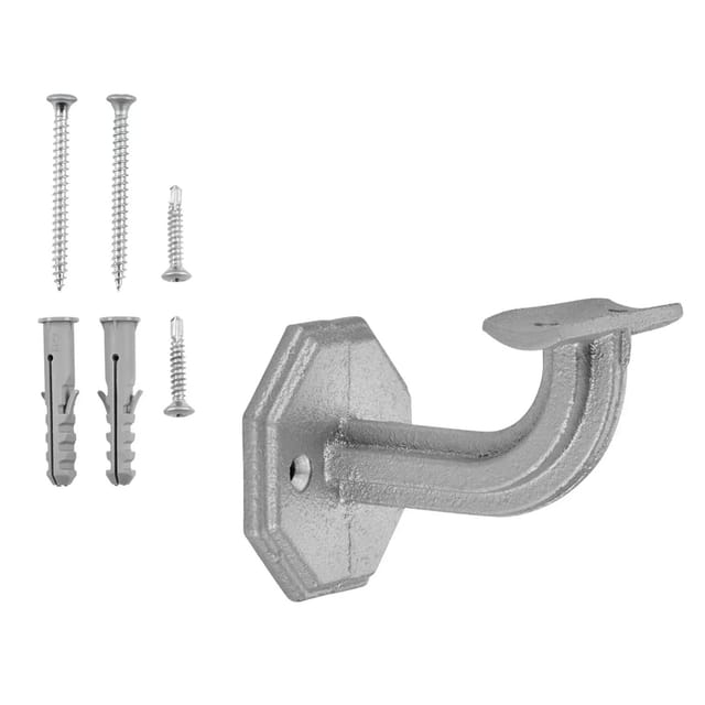 SOTECH Handlaufhalter RUSTICAL Silber Höhe 67 mm Ausladung 67,5 mm für Handläufe mit Ø 45 mm