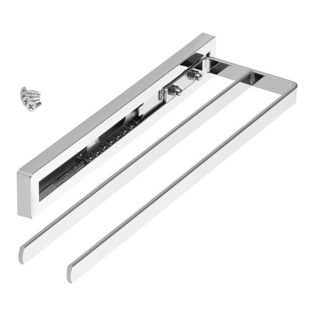 SOTECH Handtuchauszug STYLE 2 Armig Chrom Poliert 325 mm Auszugsweg 145 mm