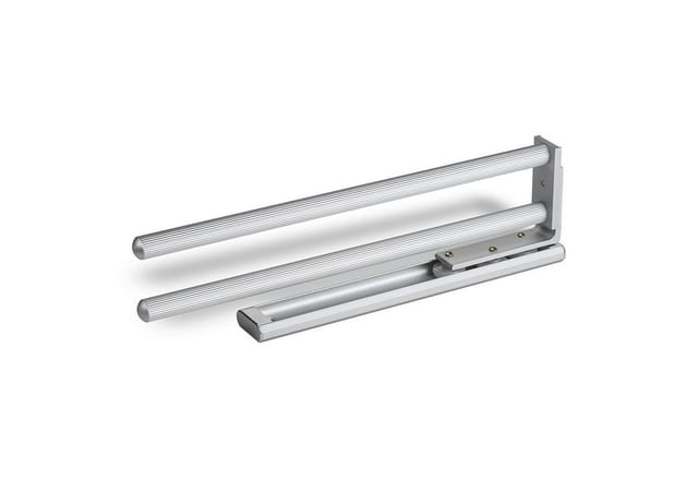 SOTECH Aluminium Handtuchhalter TED 2 Armig 325 bis 487 mm Ausziehbar Drehbar EV1 Eloxiert