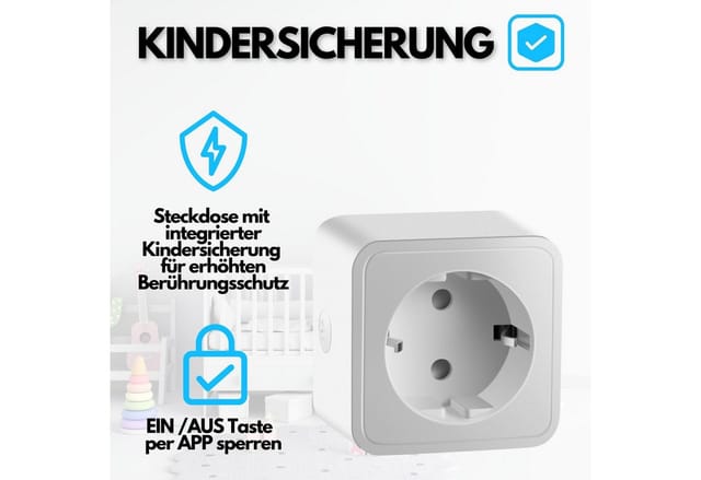 Echos Eco-4060 Smarte WLAN-Steckdose 4er Pack 16A Ausgangsleistung