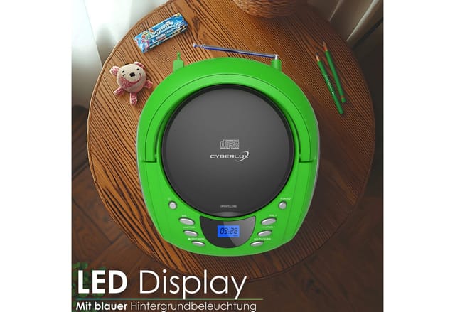 Cyberlux CL-700 CD-Player Tragbar CD/MP3/USB Radio Grün