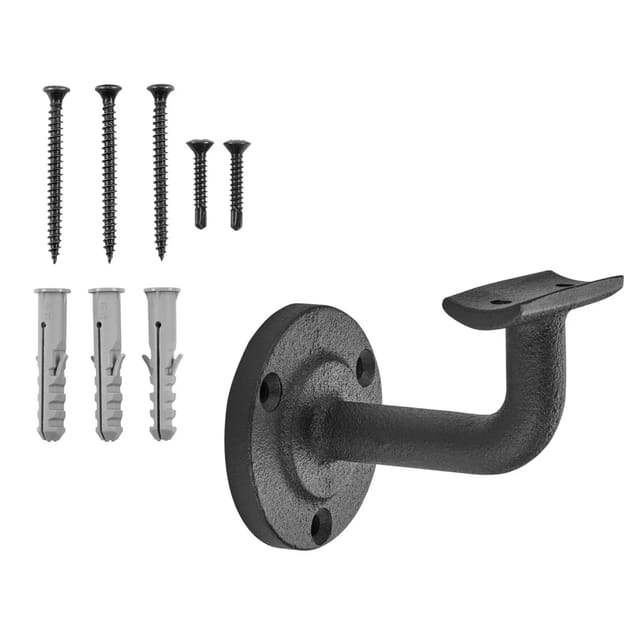 SOTECH Handlaufhalter ROBUST Schwarz Höhe 68 mm Ausladung 67,5 mm für Handläufe mit Ø 45 mm