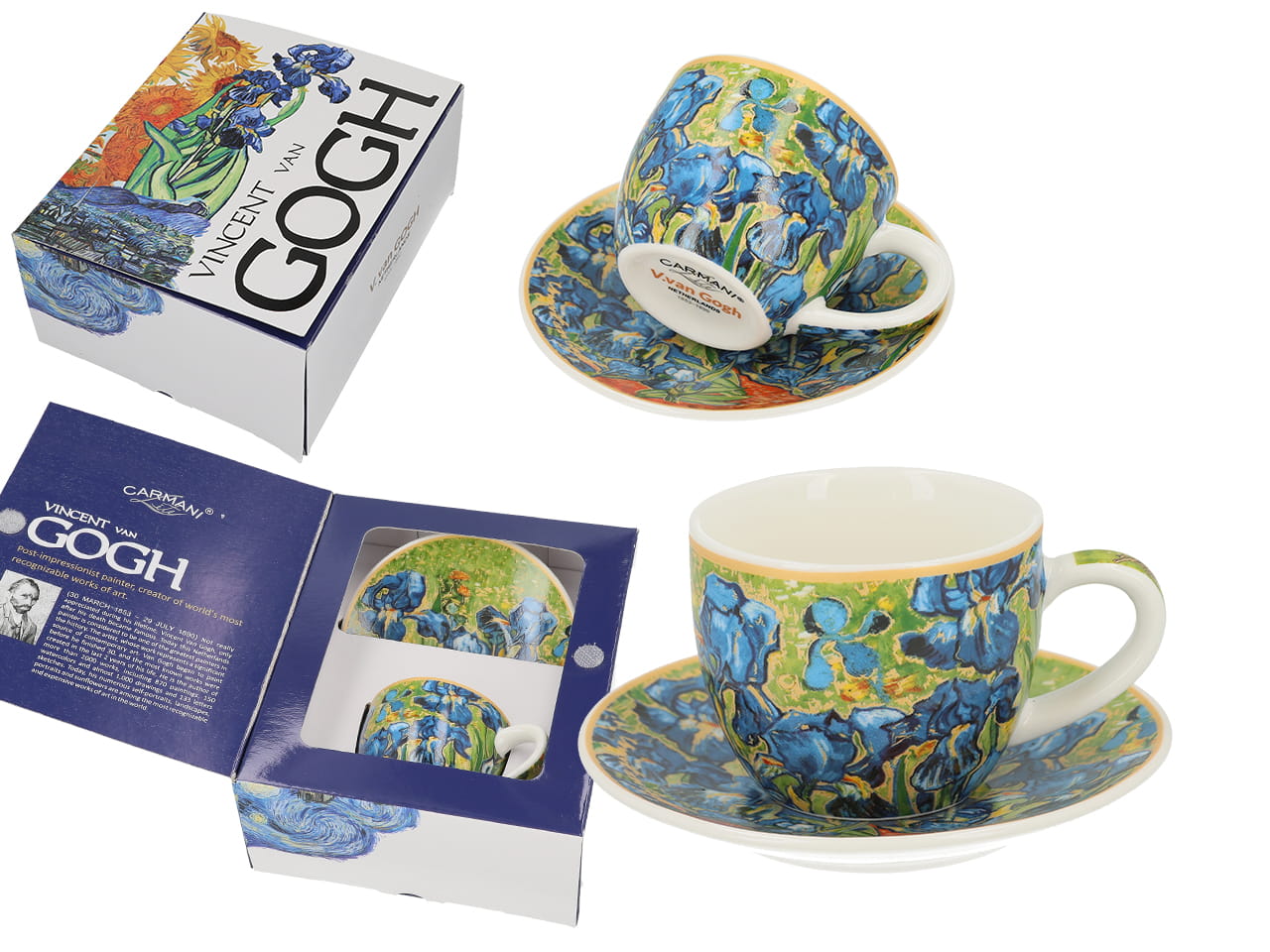 Carmani, Espressotasse Mit Untertasse – Van Gogh/iris