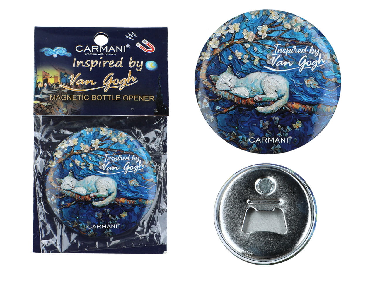 Carmani, Ein Flaschenöffner Mit Magnet – Inspiriert Von Den Werken Van Goghs.