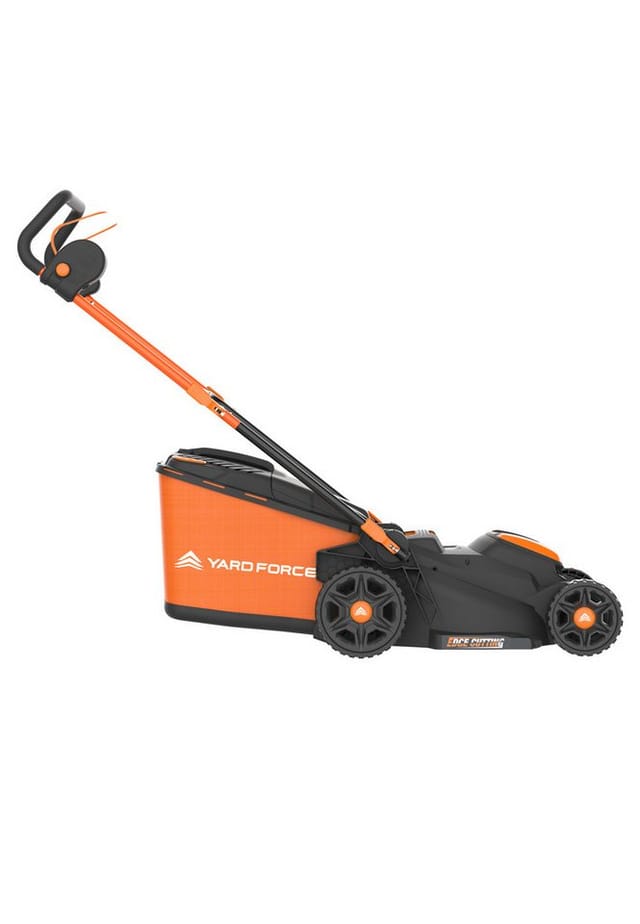 YARD FORCE Akku-Rasenmäher LM C40B-EU mit Siebenfacher Schnitthöhenverstellung