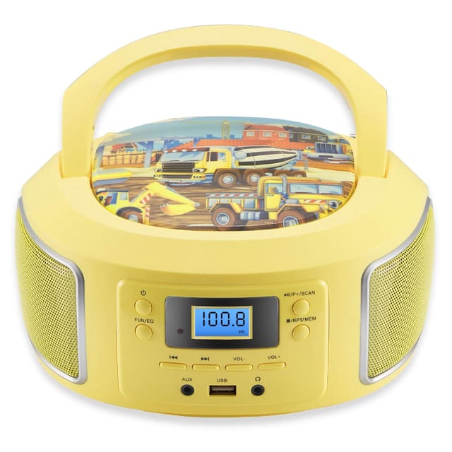 Cyberlux CL-950 Kinder CD-Player Tragbar CD/MP3/USB Radio Gelb