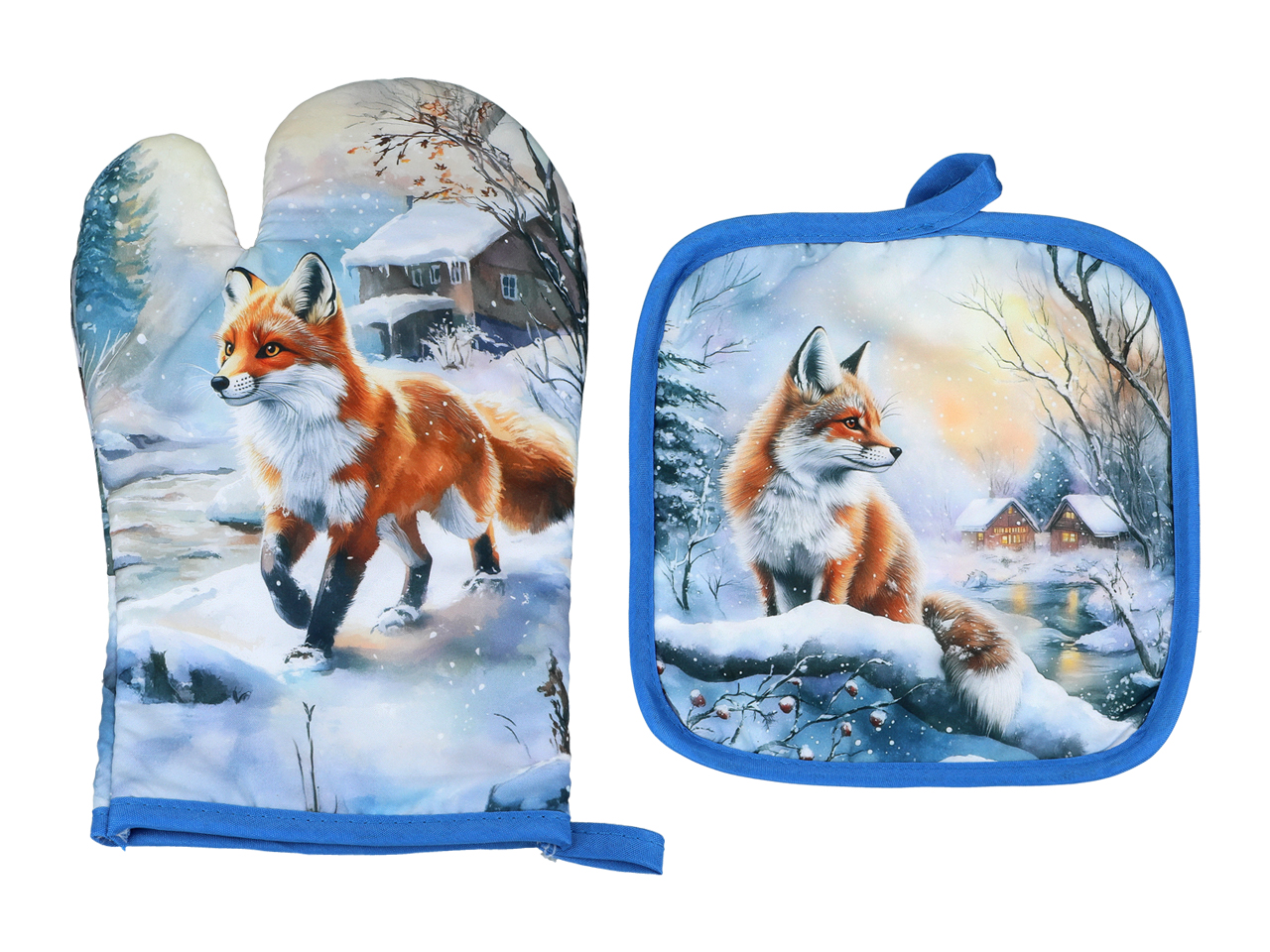 Carmani, Set: Pfote Und Topflappen – Wintertiere/füchse