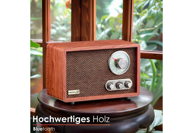 Cyberlux CL-3080 Retro-Radio mit Bluetooth USB SD AM/FM Radio