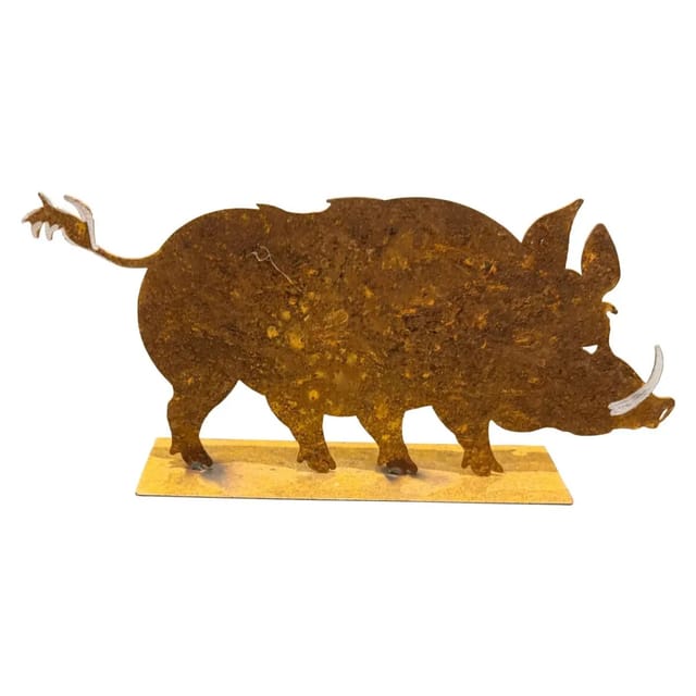ZGM Rost Deko Wildschwein Fredl