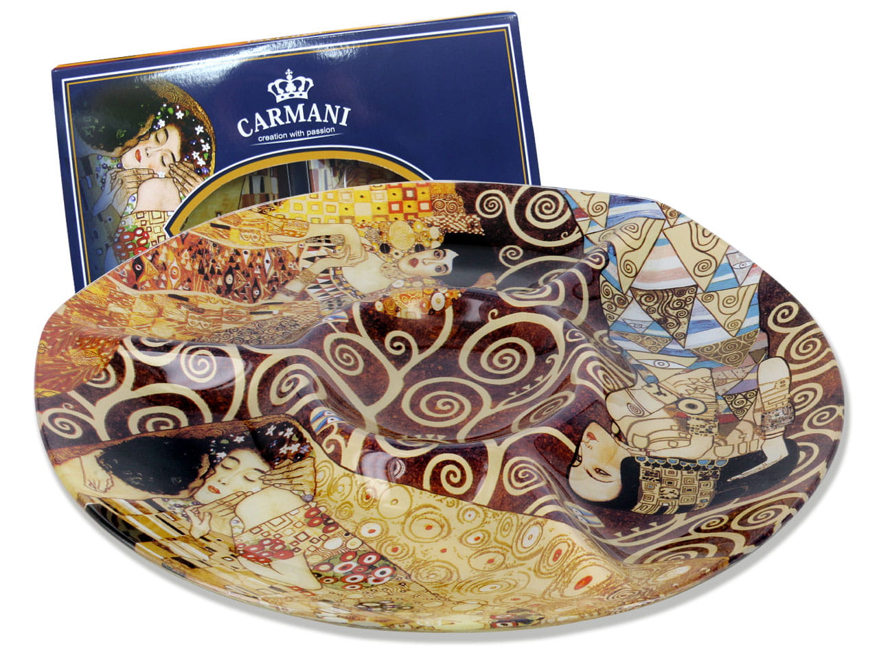 Carmani, Dekorativer Und Funktionaler Snackteller Von Gustav Klimt (mix, 3 Motive)